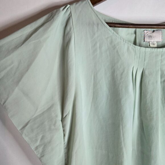 Postmark (Antrhopologie) Mint Green Hilma Blouse Womens 6 - Picture 2 of 5